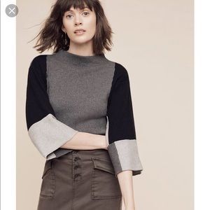 Anthropologie Colorblock Sweater Size XS